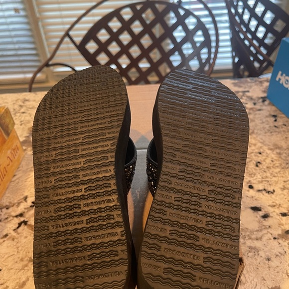 Yellow box multi metallic platform leather sandal new 7 m - Picture 7 of 7